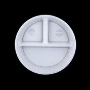 3 sektsiooni ühekordselt kasutatavad taldrikud